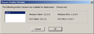 Choose Product Version